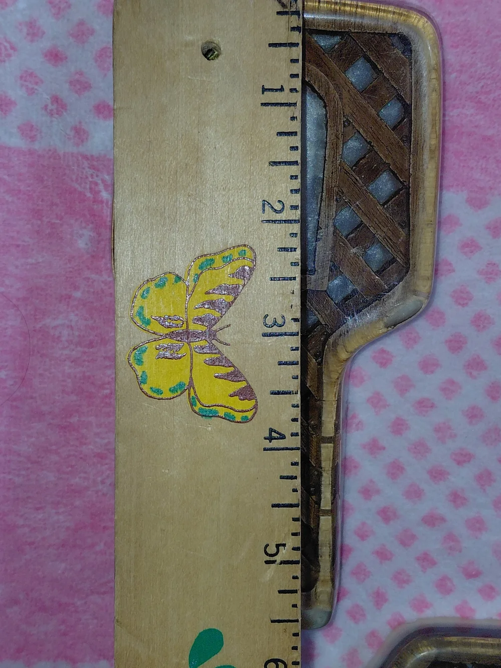 1970's vintage LUCITE Spoon rest with dried flowers, lot of 2